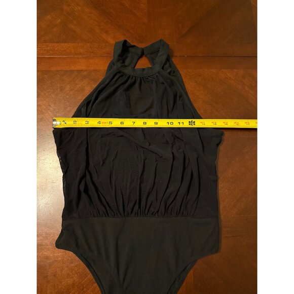Black High-Neck Halter Bodysuit S - Picture 9 of 9